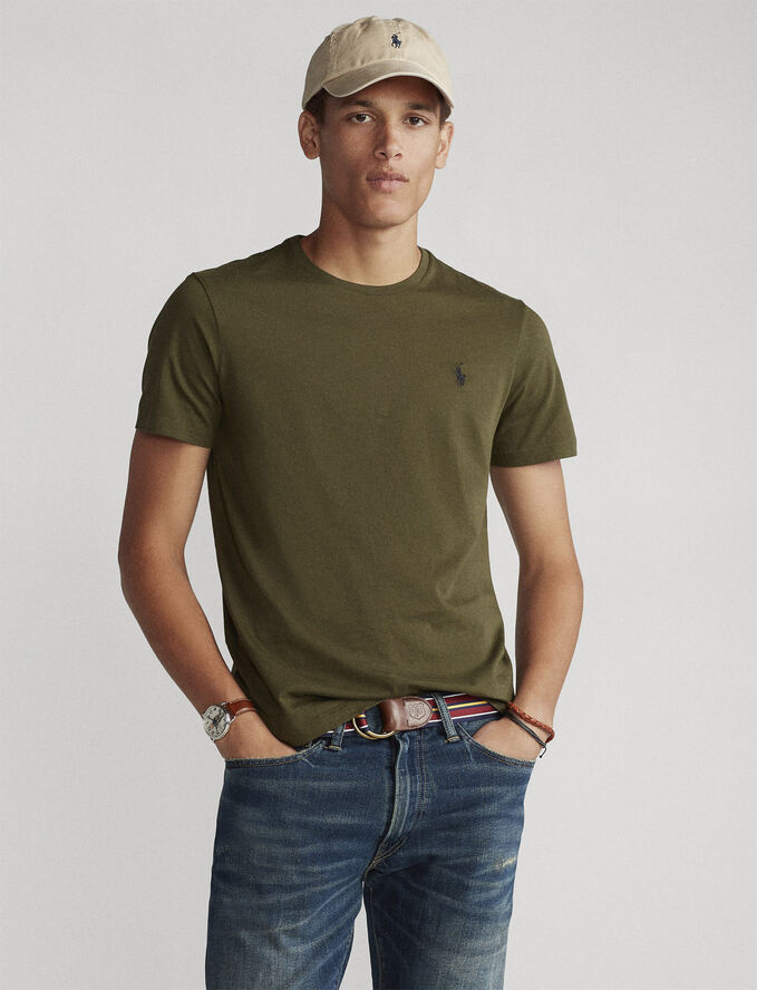 Custom Slim Fit Jersey Crewneck T-Shirt