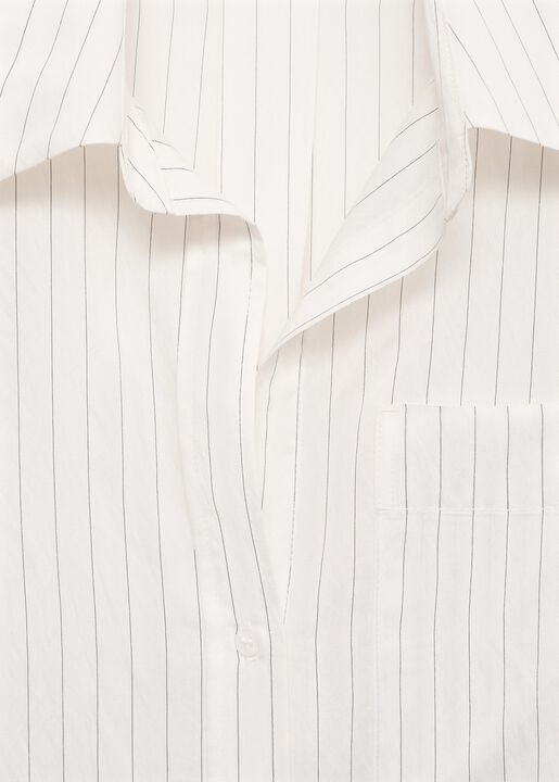 Semi-transparent striped shirt