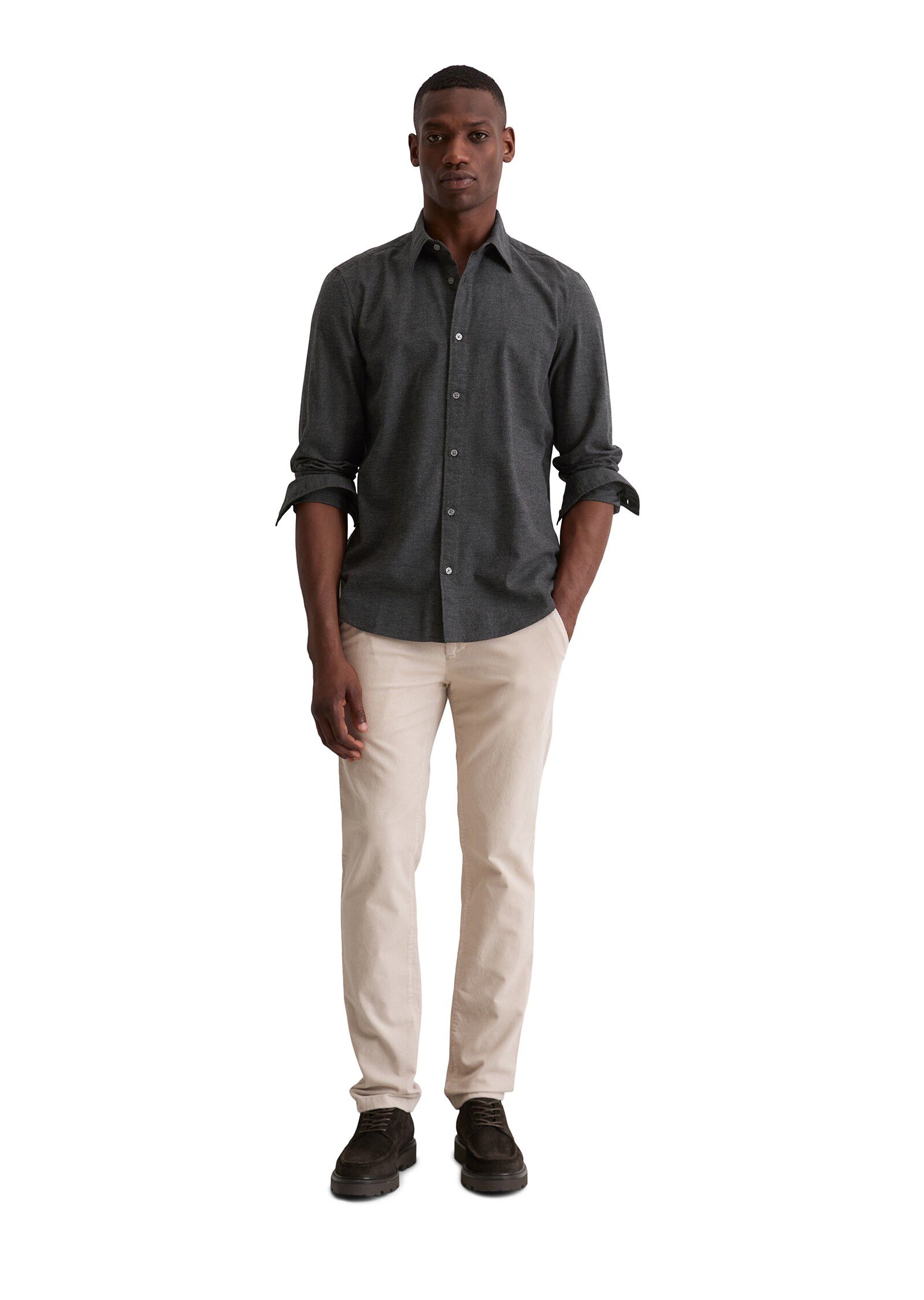 New kent collar, long sleeve, round