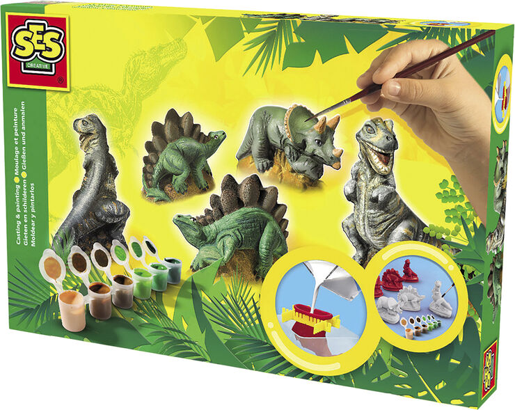 SES Creative - Støb & mal - Dinoer