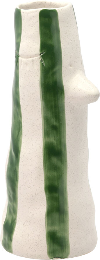 Vase med næb og øjenvipper Styles 26 cm Grøn
