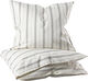 Sengetøj, baby, cream stripe