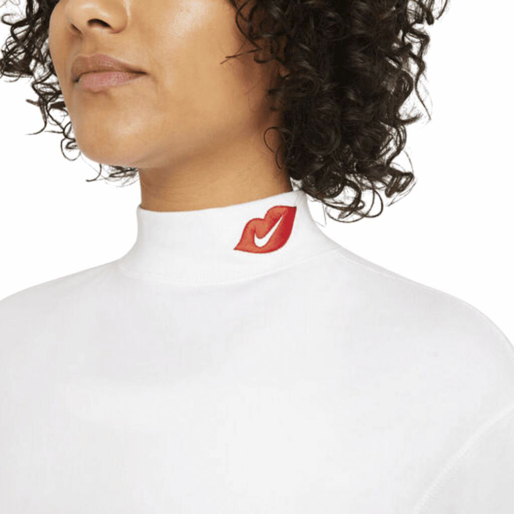 sportswear mock long sleeve t-shirt