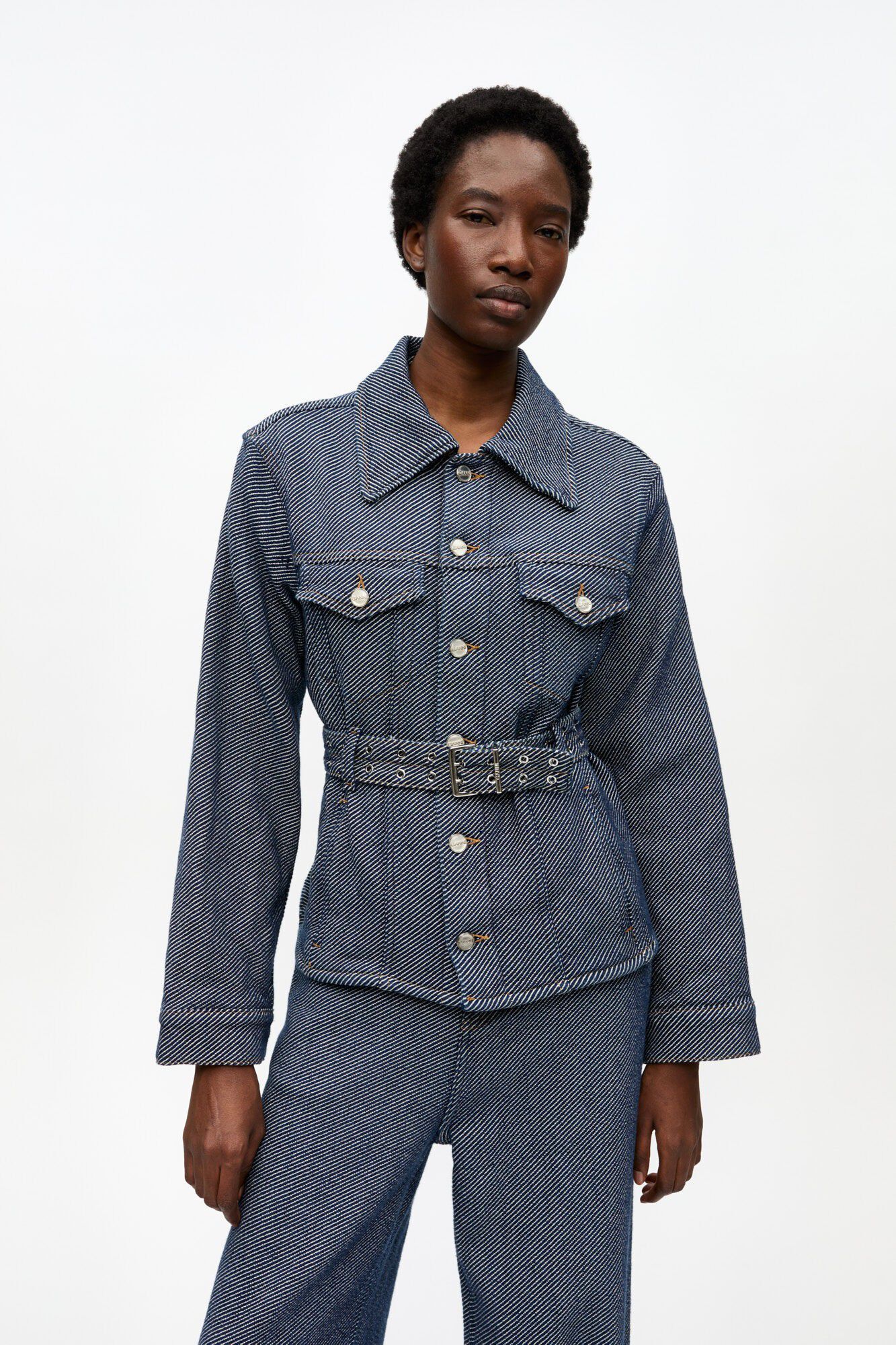 Heavy Twill Denim Short Jacket