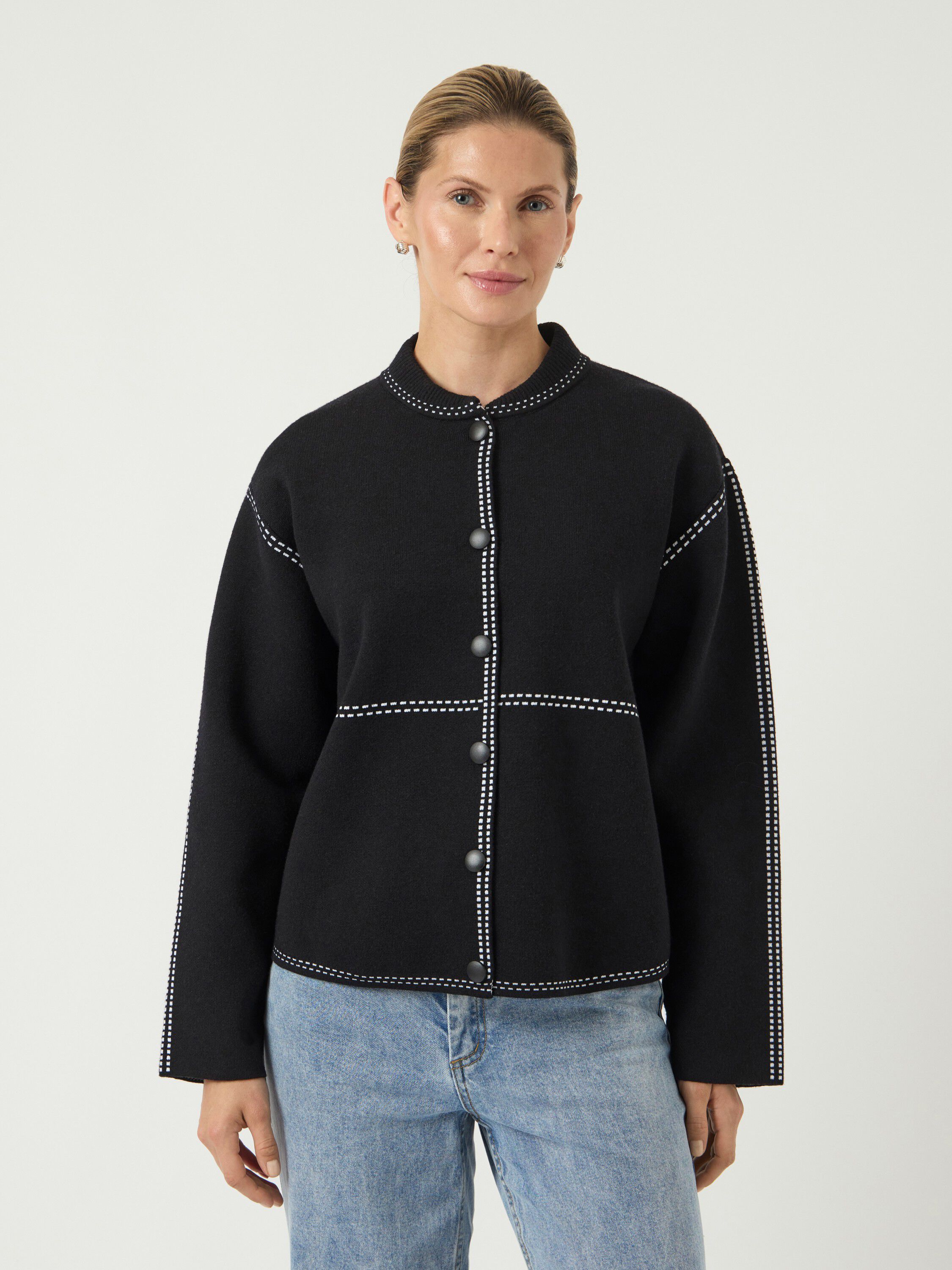 YASJENA LS KNIT CARDIGAN