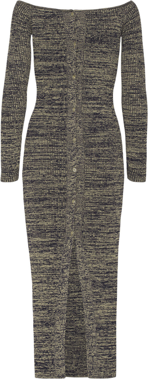 Firm Rib Off-Shoulder Dress