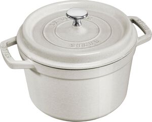 La Cocotte Cocotte Dyb 24 cm / 4,75 l, Rund, White Truffle,