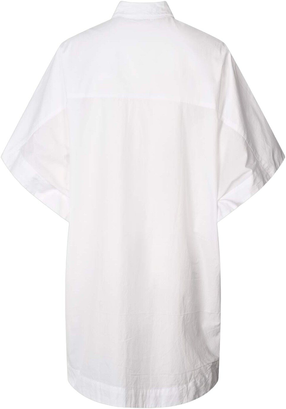 Poplin curved hem shirt dress - Ber