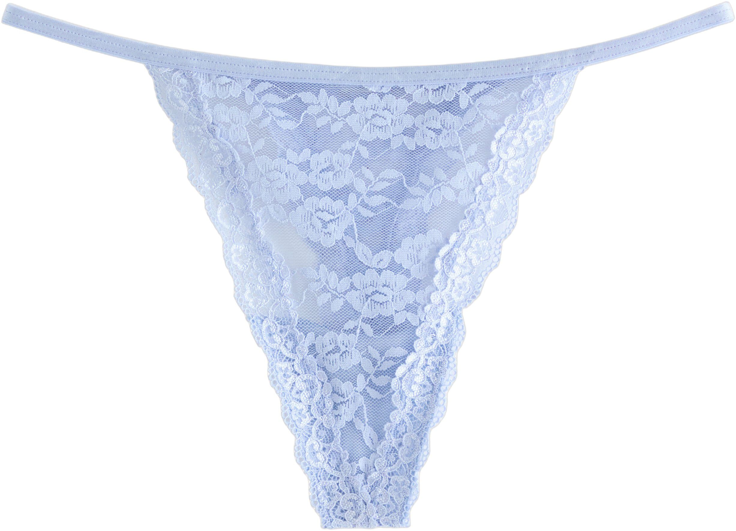 En g-streng med lav talje i blomstr