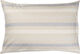 Pude natur m/hvide og lyseblå striber