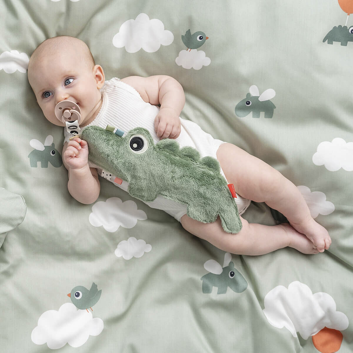 Nusseklud Croco Gr&oslash;n