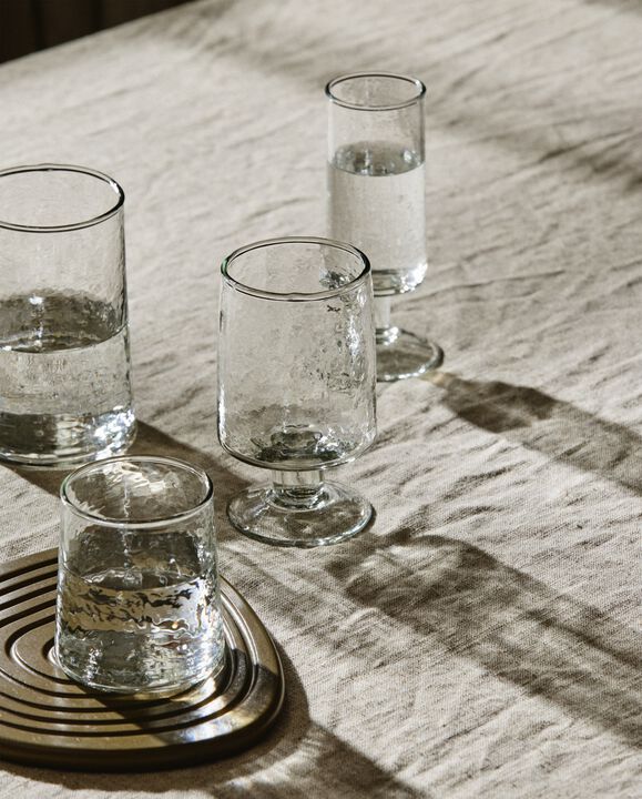 VITA tall drinking glass - clear