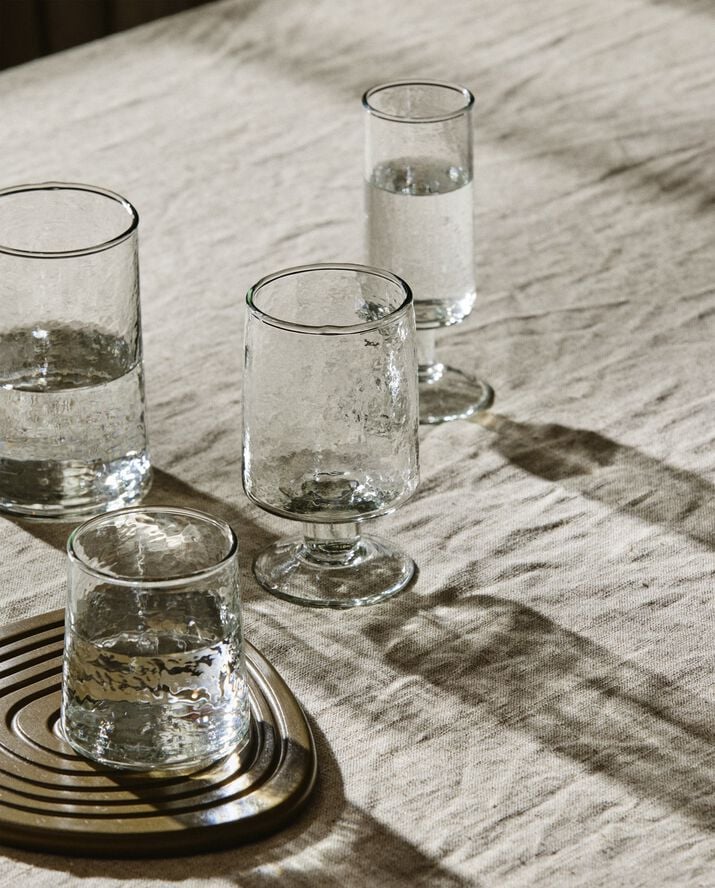 VITA tall drinking glass - clear