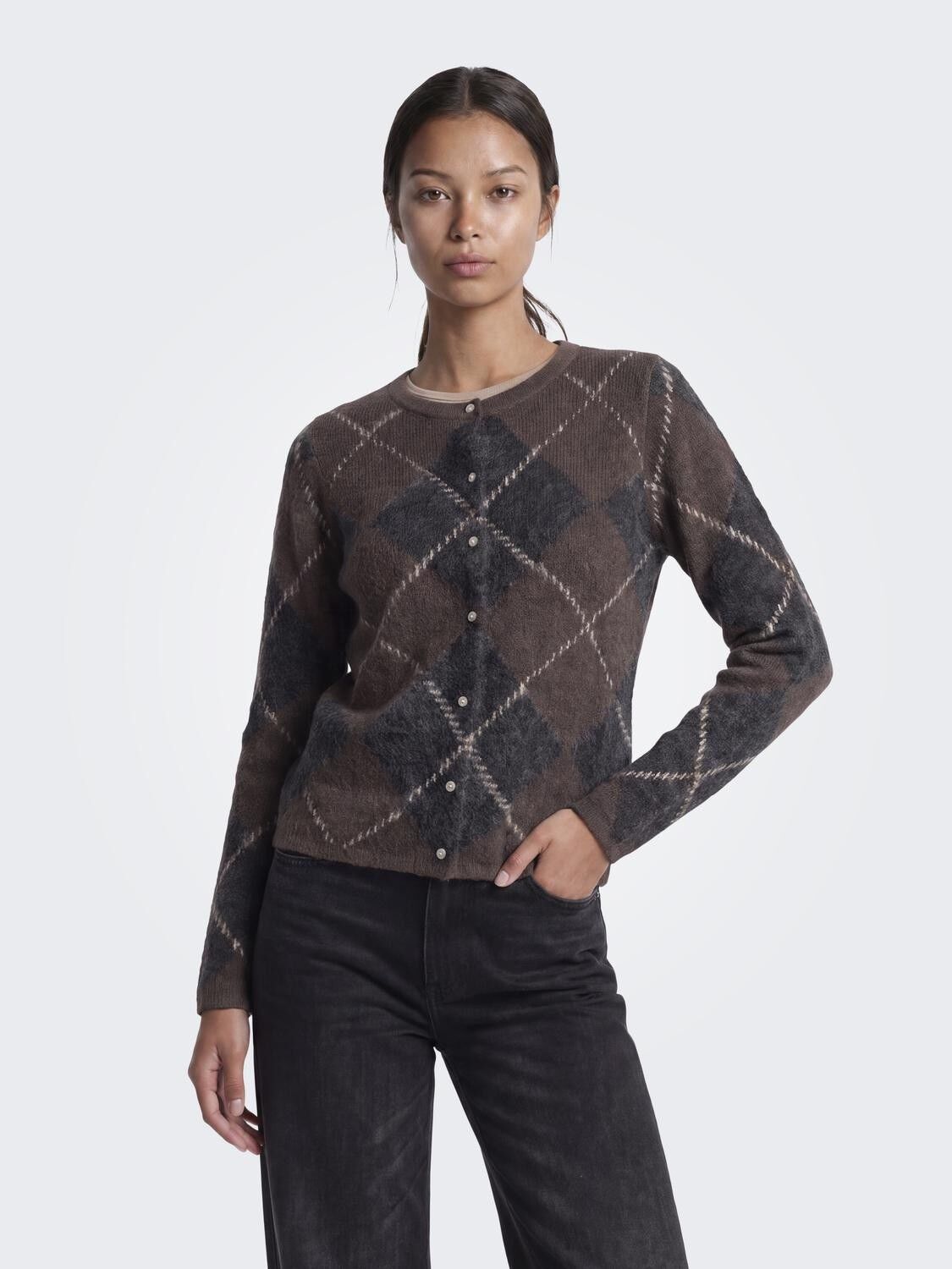 Onlnoeme Ls O-Neck Cardigan Knt