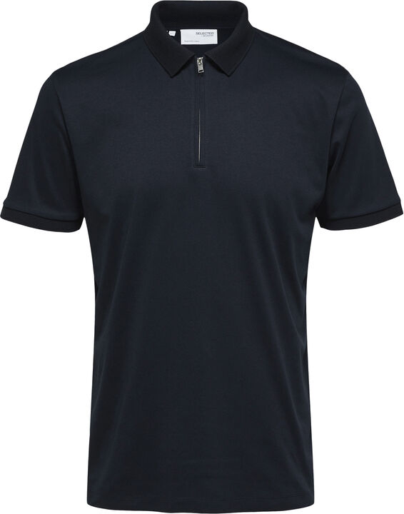 SLHFAVE ZIP SS POLO NOOS