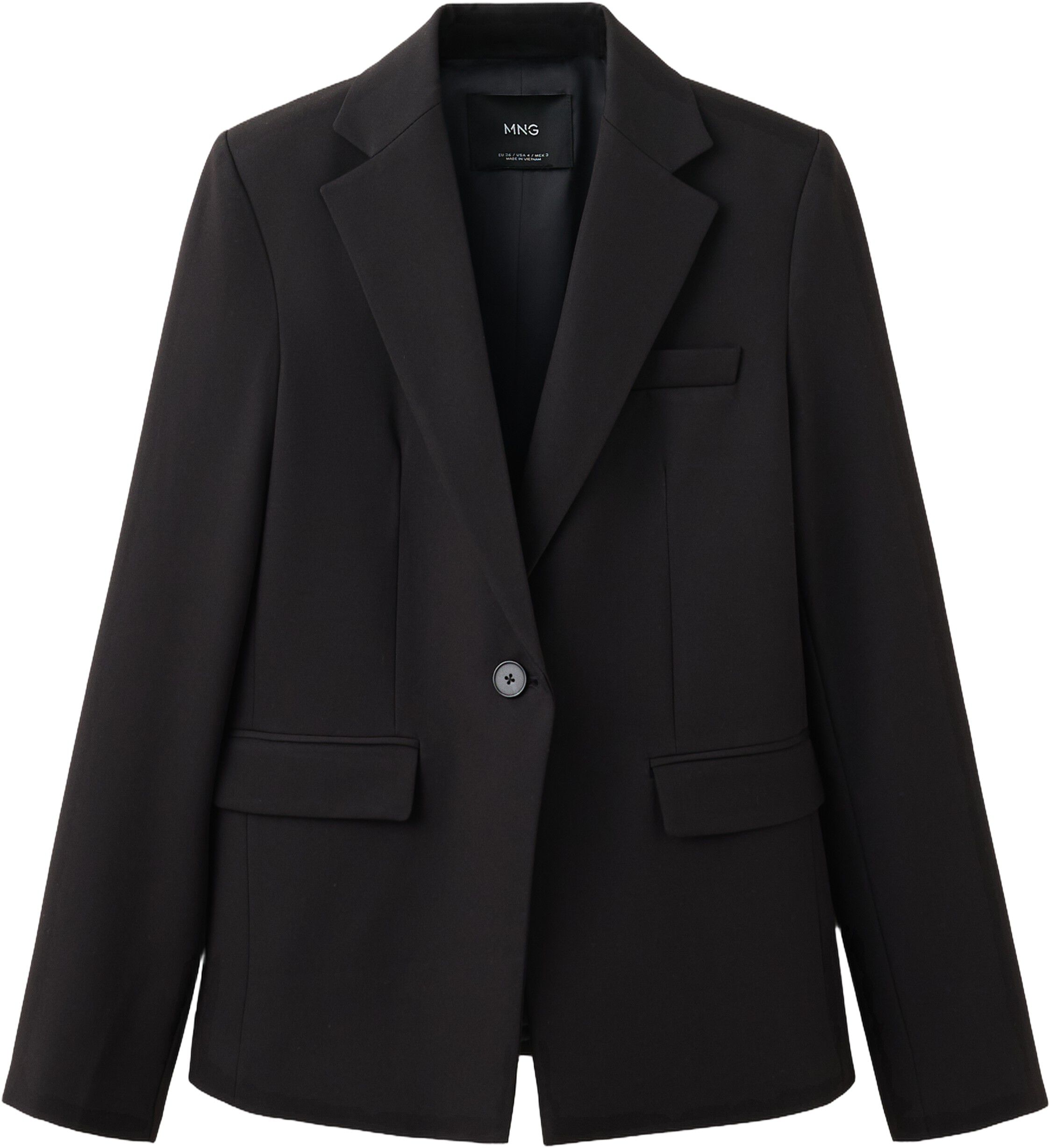 Fitted suit blazer