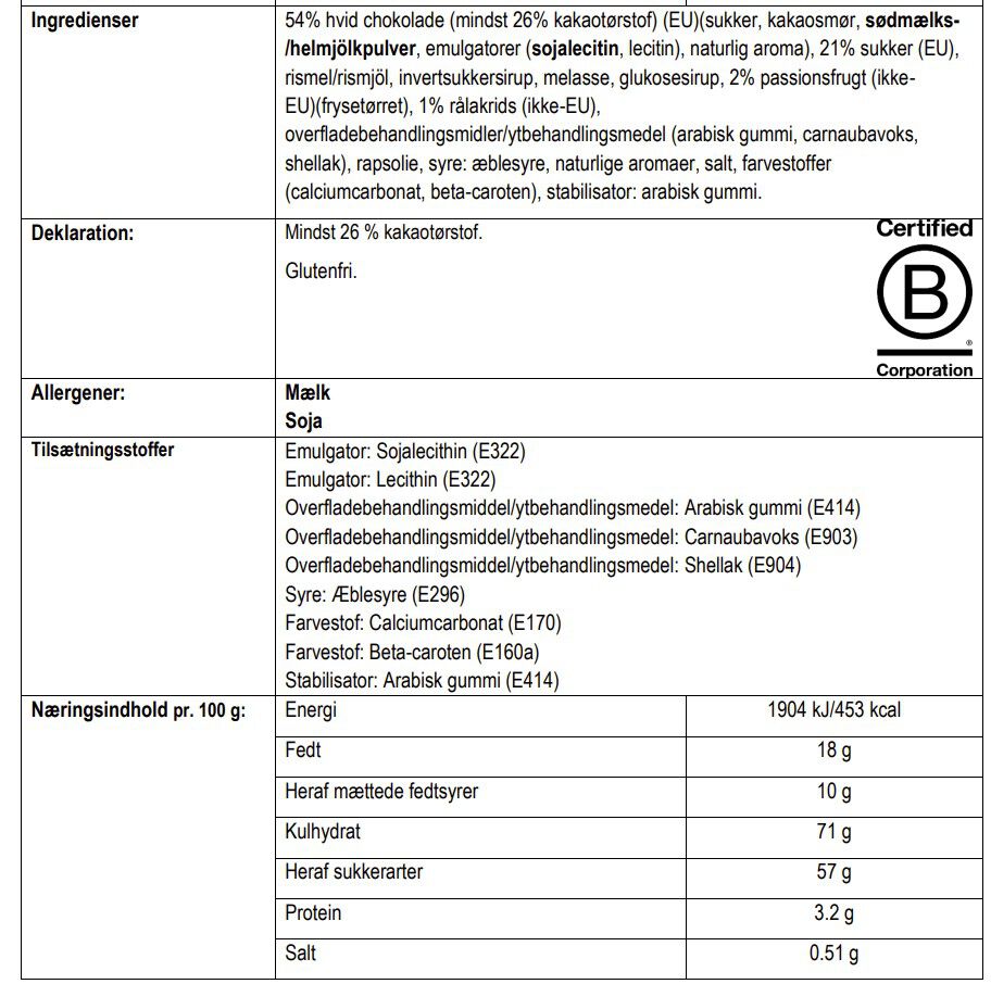 LARGE B - PASSION FRUIT