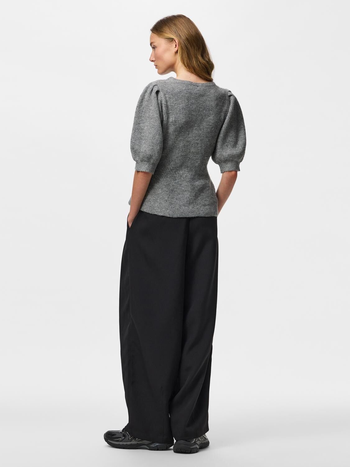 PCSILLY SS PUFF KNIT CARDIGAN NOOS