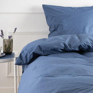 Økologisk sengelinned Kelly denim blue - GOTS