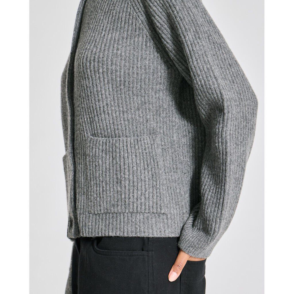 Augusta L/S Cardigan Lambswool Knit