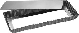 Silvertop t&aelig;rteform med l&oslash;s bund 35 x 11 cm