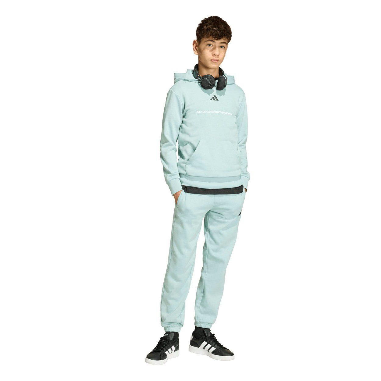 Slogan Fleece H&aelig;ttetr&oslash;je