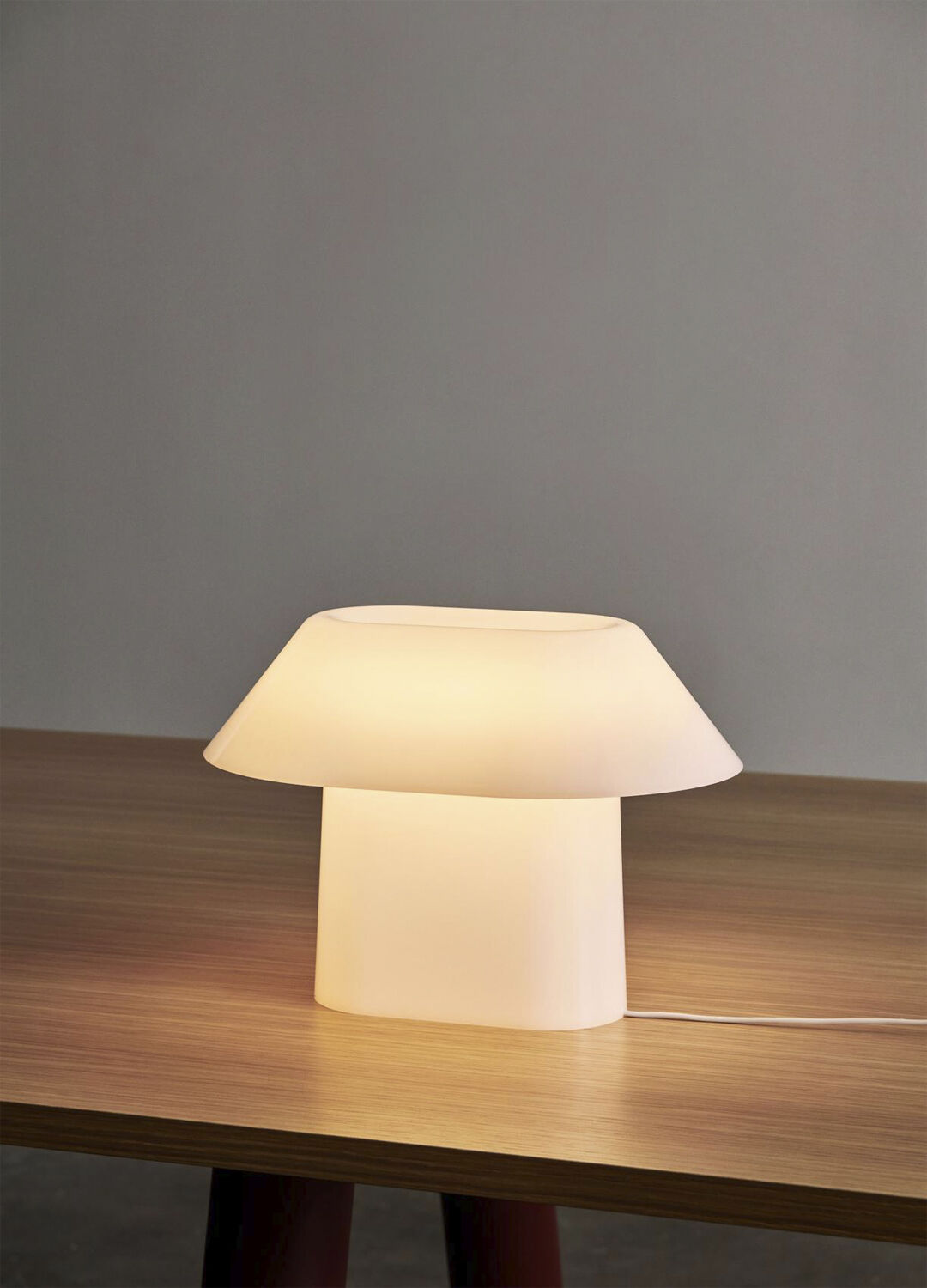 Drome Table lamp-White opal Acrylic
