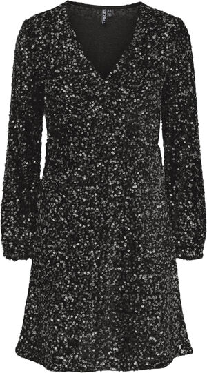 PCKAM LS WRAP DRESS BC