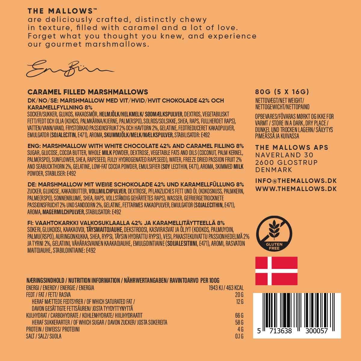 Caramel Filled Mallows + Passion Fruit & Sea Buckthorn