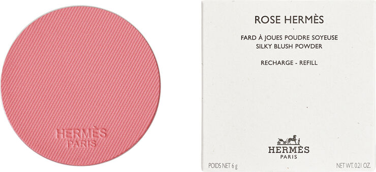 Rose Hermès, silky blush powder refill, Rose Pommette