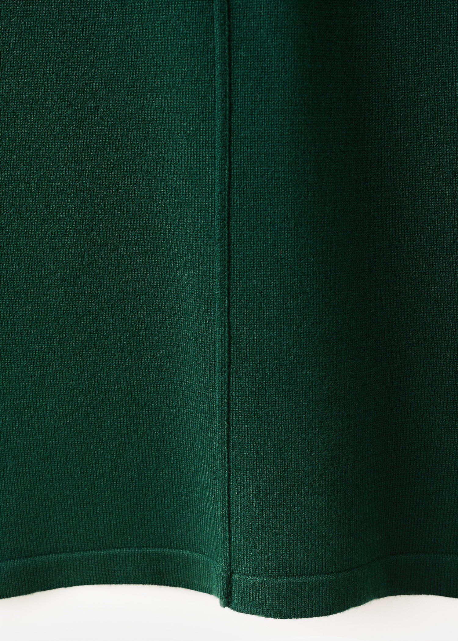 Knitted trousers with stitching det