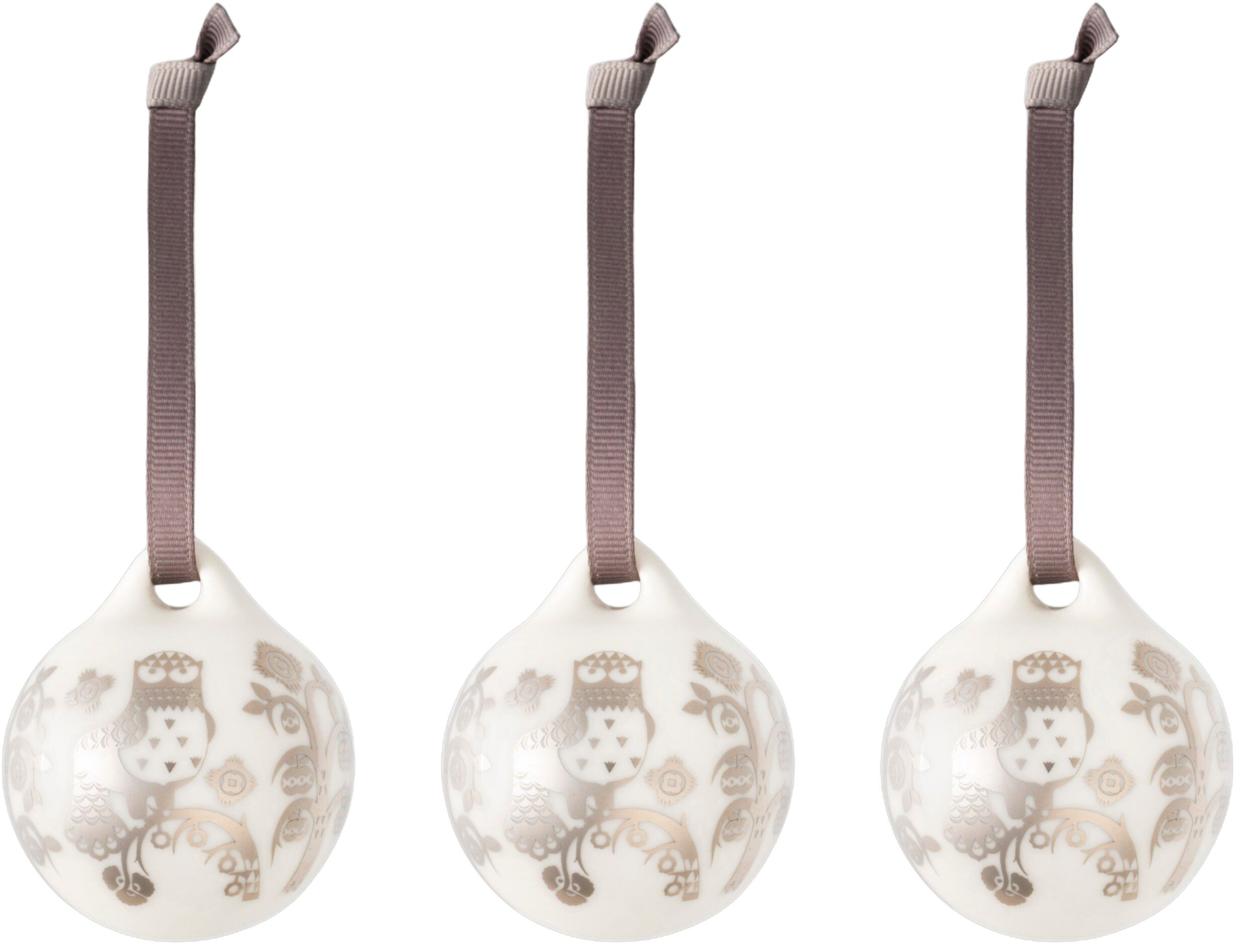 Taika ornament 5cm spejl 3stk