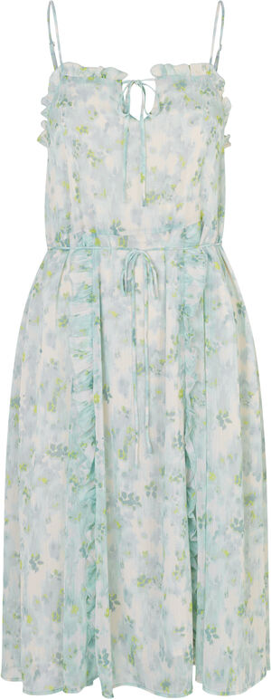 Recycled chiffon strap dress