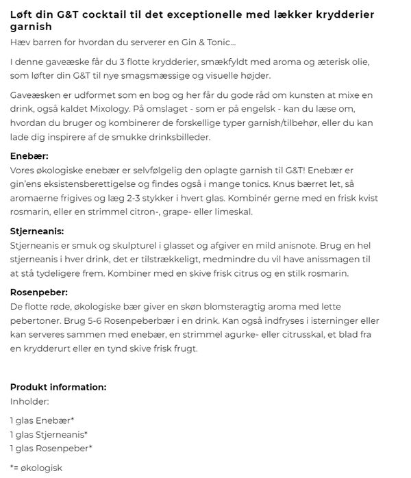 A Touch of Spice garish til Gin & Tonic