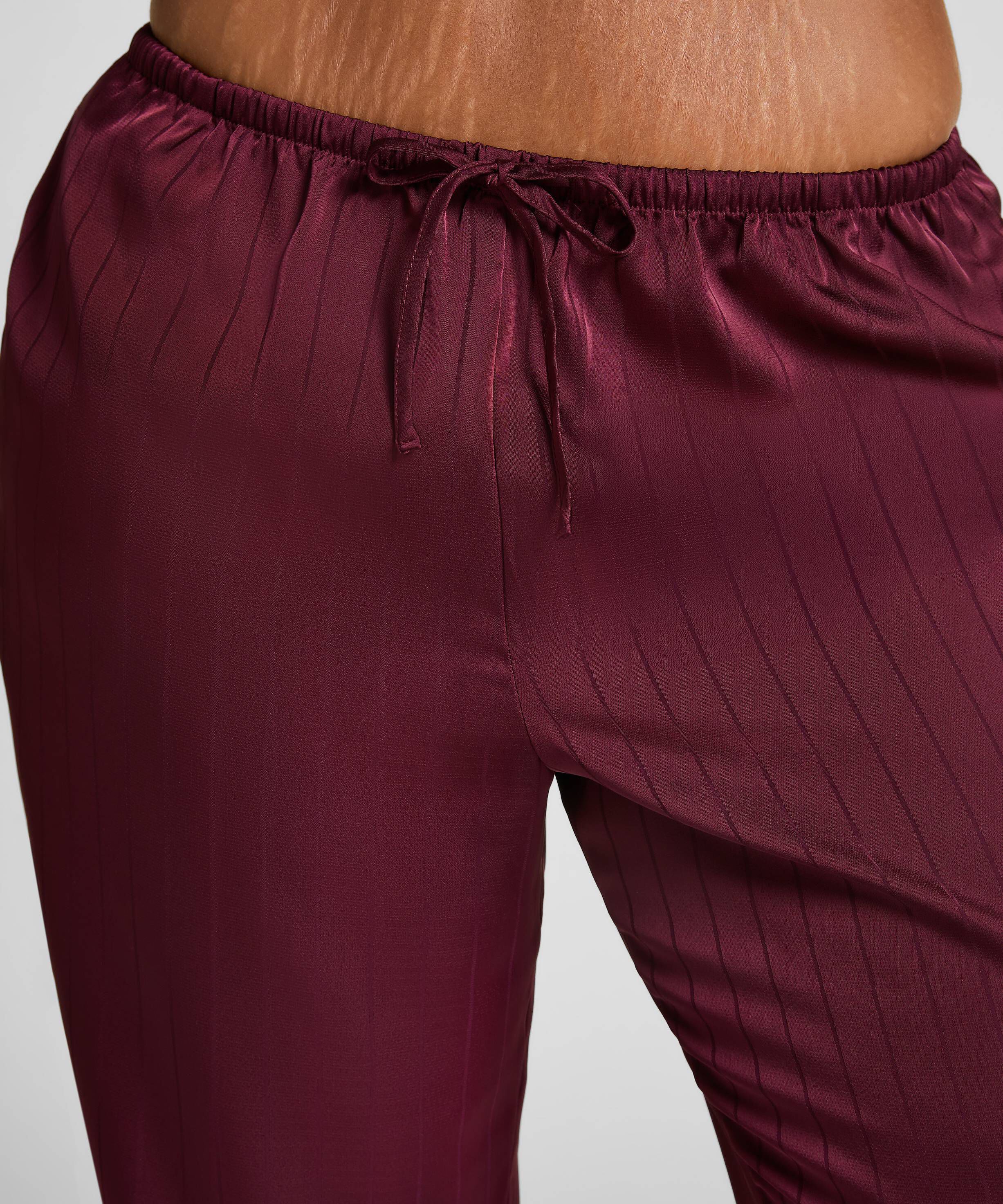 Satin Pinstripe Trousers