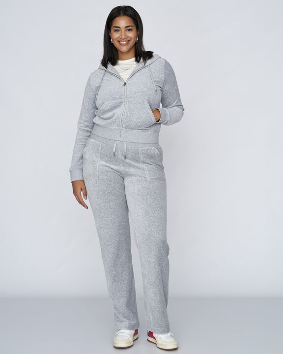 Del Ray Classic Velour Pant Pocket Design