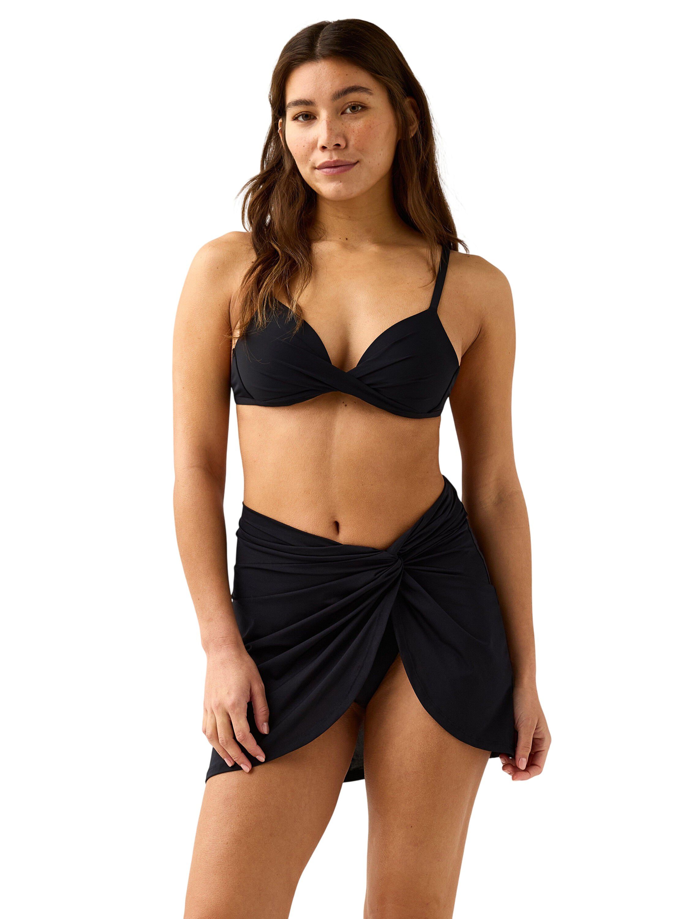 Swim skirt with a twist detail to f