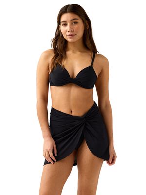Swim skirt with a twist detail to f