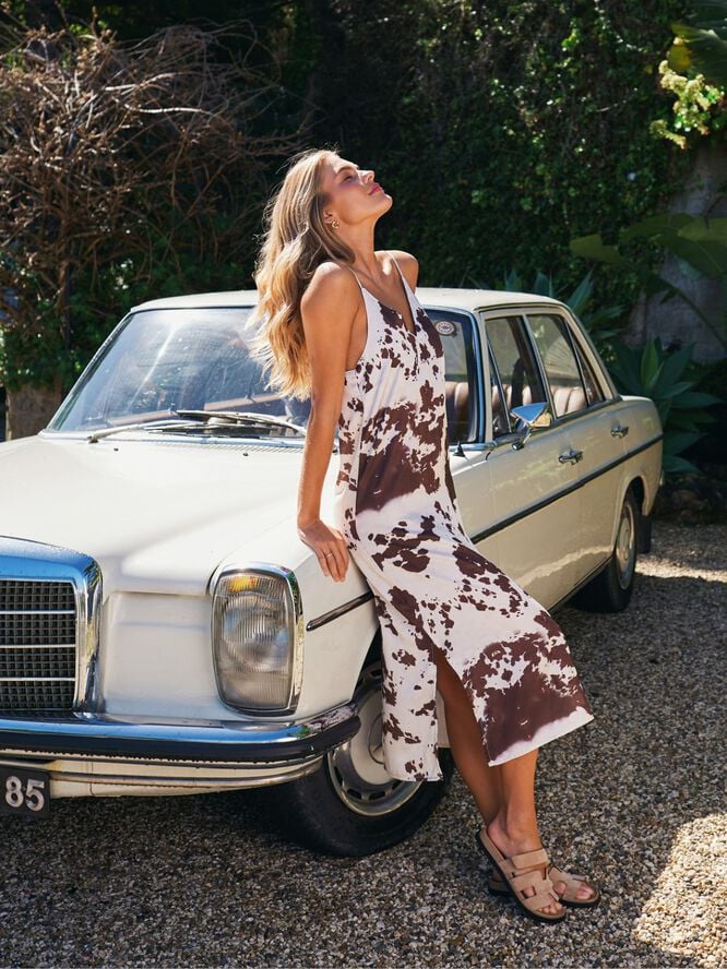 Kamran Cow Print Dress