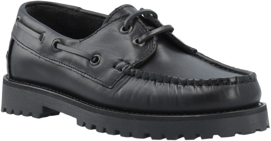 CASLENA Boat Shoe Pull Up Leather