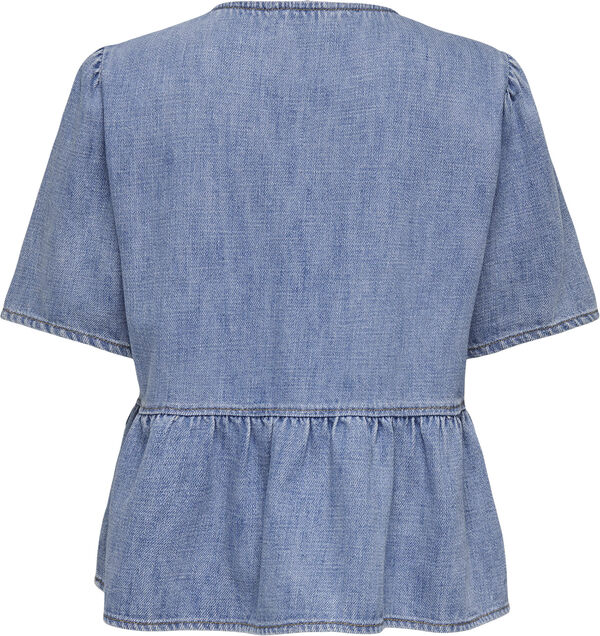 ONLNOELLE S/S TIE SHIRT DNM YOR