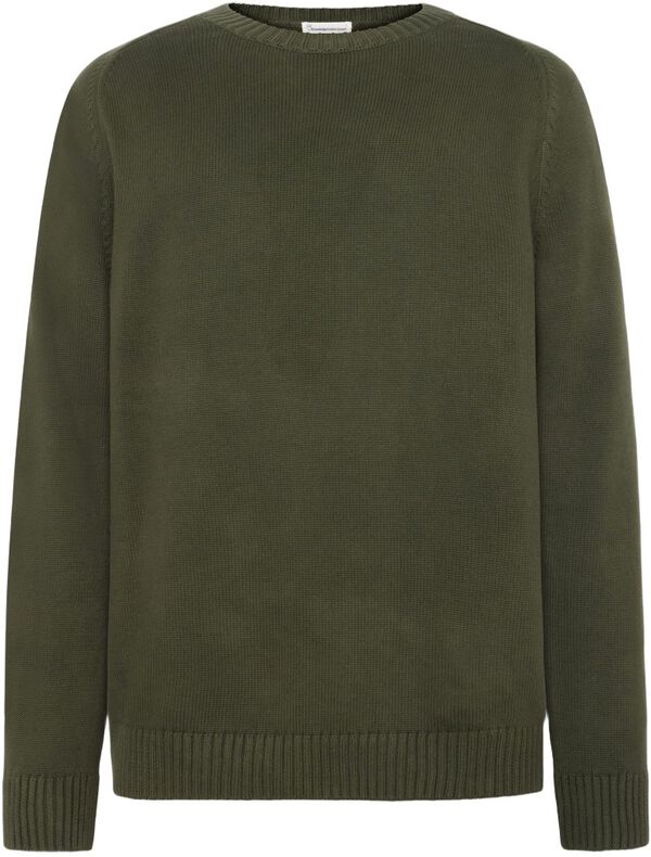 Plain Knitted Crew Neck Gots/Vegan