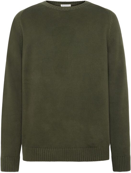 Plain knitted crew neck GOTS/Vegan