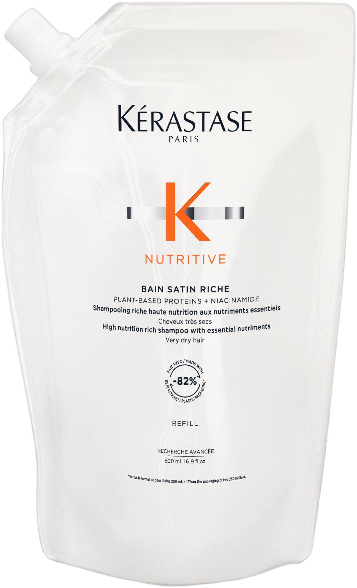 K&eacute;rastase Nutritive Bain Riche Shampoo 500ml Refill
