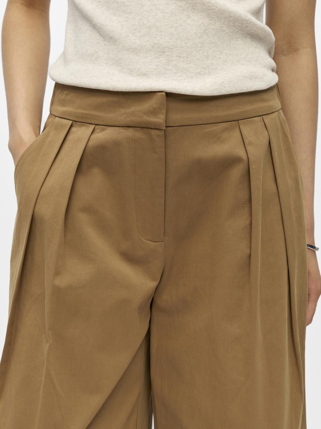 OBJKASANI MW RE WIDE PANT E TNE