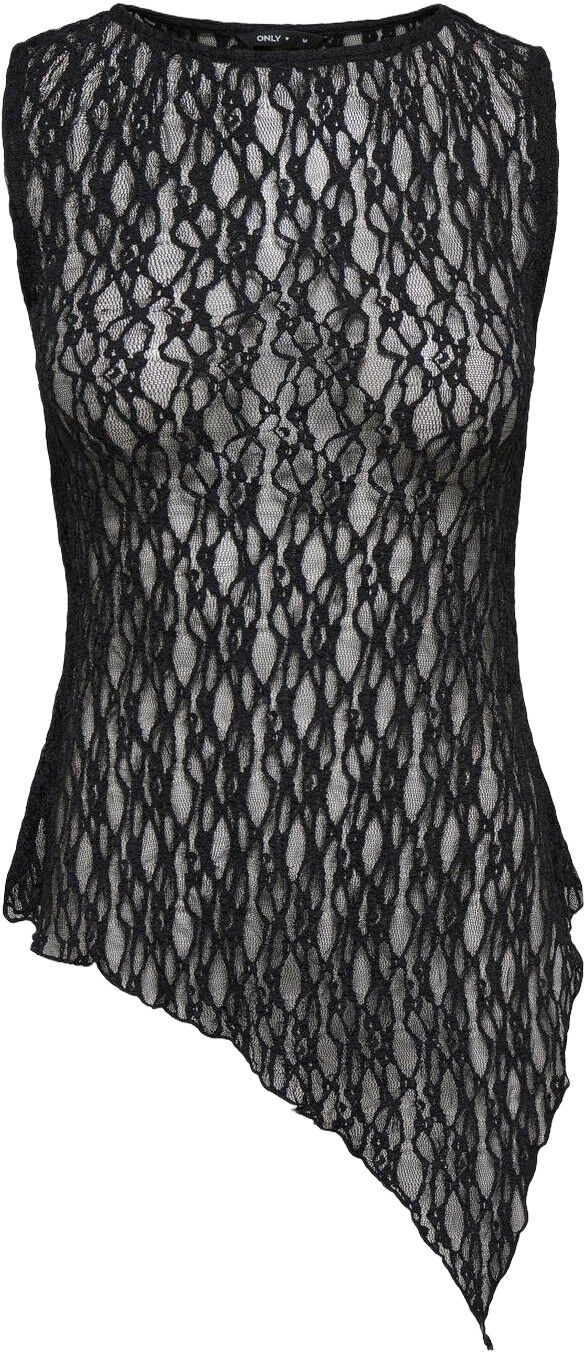 ONLLIVA S/L ASYMMETRIC LACE TOP JRS