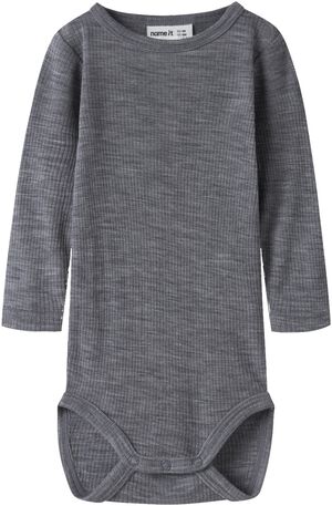 NBNWAX WOOL RIB LS BODY NOOS