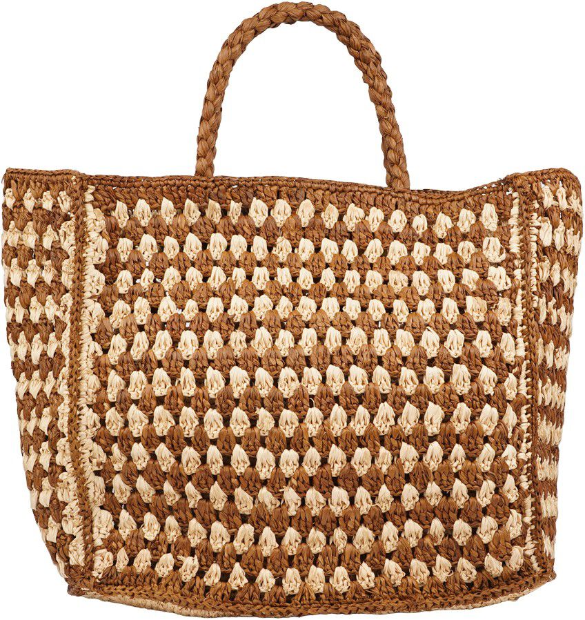 FARELLA - CROCHET RAFFIA HANDBAG