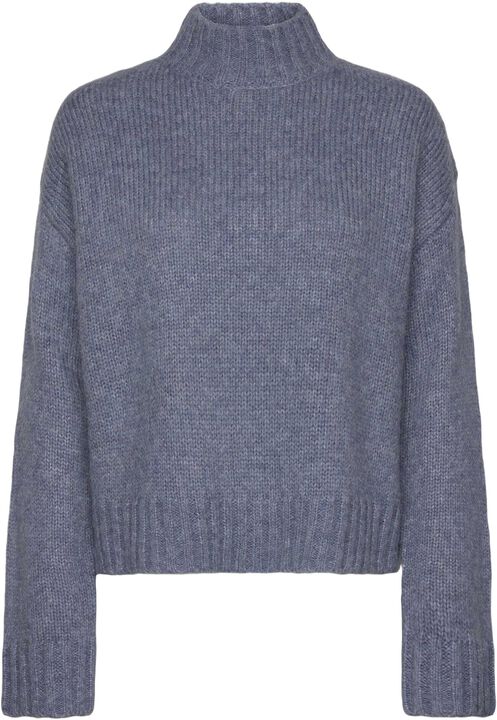 RWTulip Wool Blend LS Turtleneck Plain Pullover
