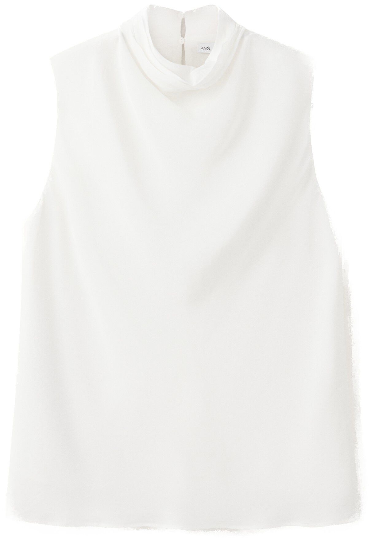 Draped high-neck top